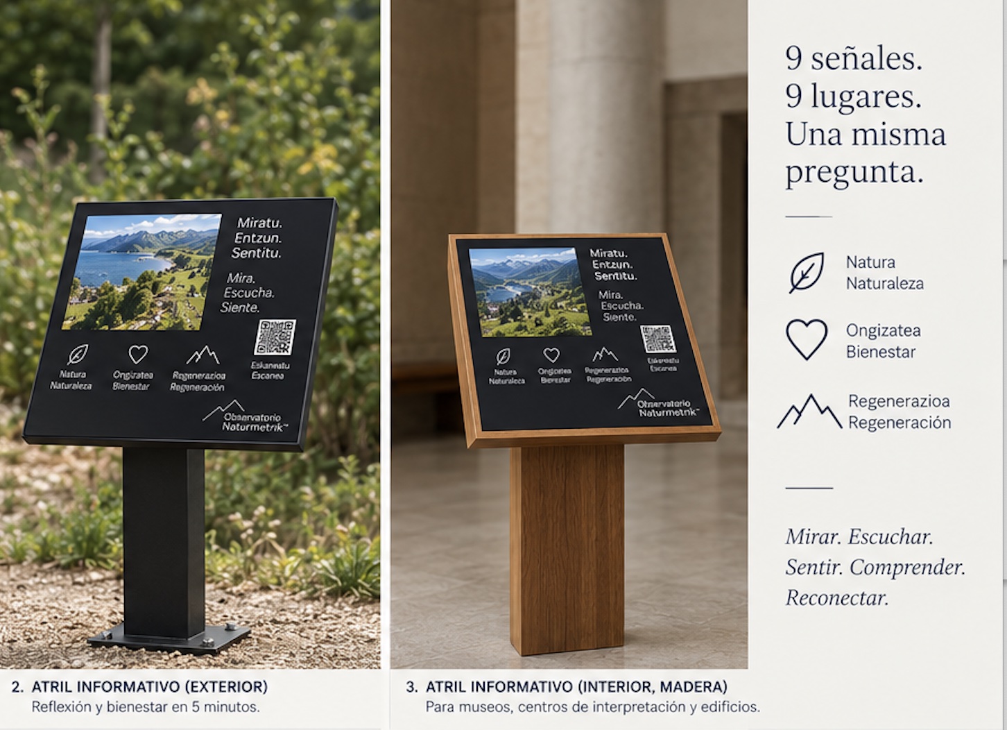 Aralar’s outdoor and indoor lectern design